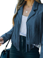 Rodeo Fringe Cropped Suede Jacket | 11 Colors