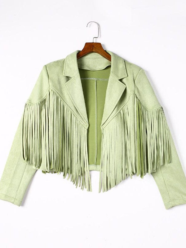 Rodeo Fringe Cropped Suede Jacket | 11 Colors