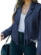 Rodeo Fringe Cropped Suede Jacket | 11 Colors