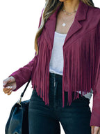Rodeo Fringe Cropped Suede Jacket | 11 Colors