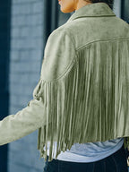 Rodeo Fringe Cropped Suede Jacket | 11 Colors