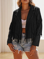 Rodeo Fringe Cropped Suede Jacket | 11 Colors