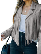 Rodeo Fringe Cropped Suede Jacket | 11 Colors