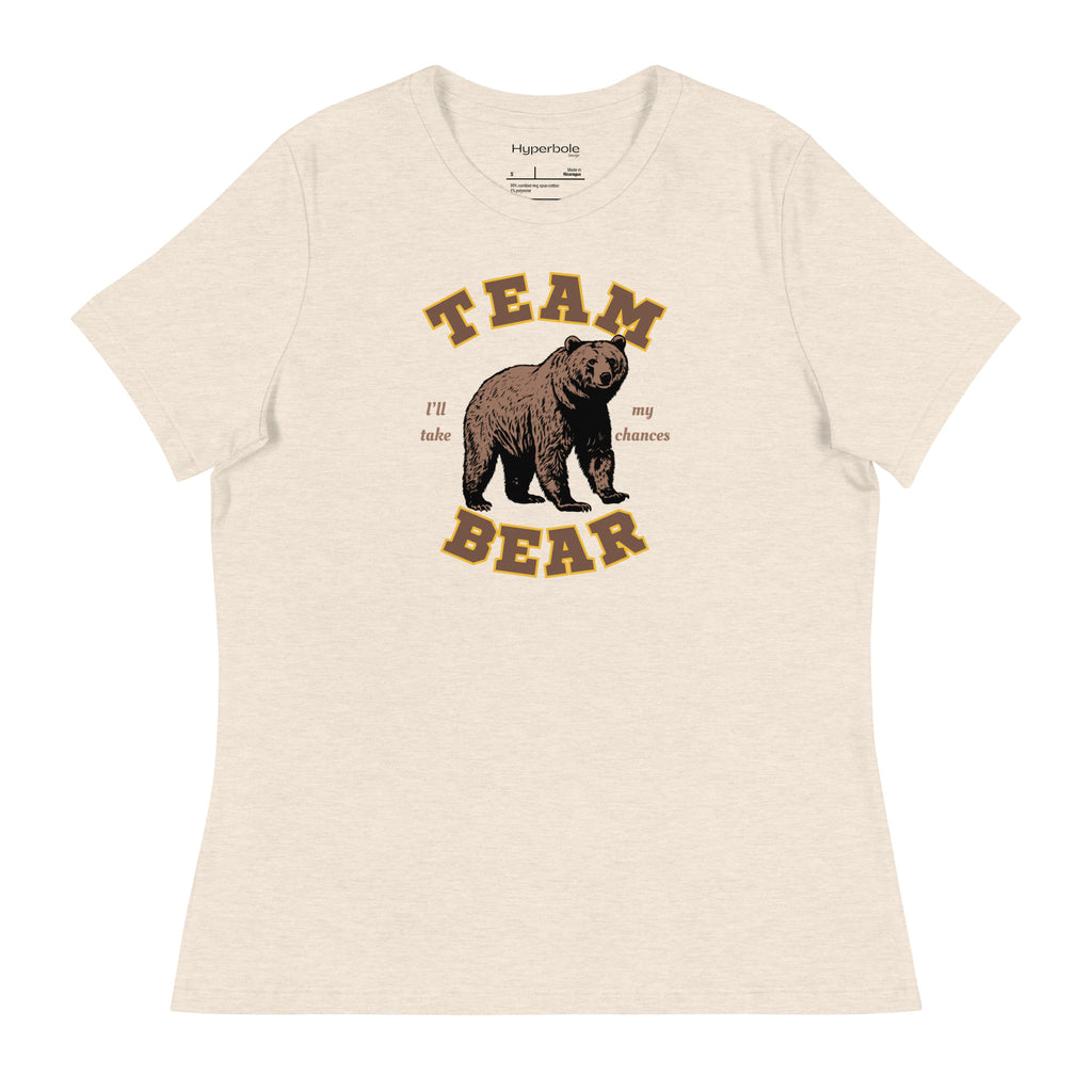Team Bear - I Choose The Bear - Women's Fitted Graphic Tee Shirt