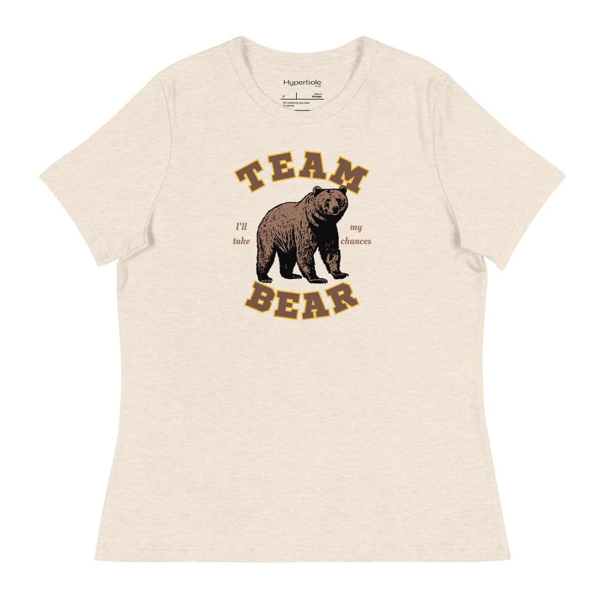 Team Bear - I Choose The Bear - Women's Fitted Graphic Tee Shirt