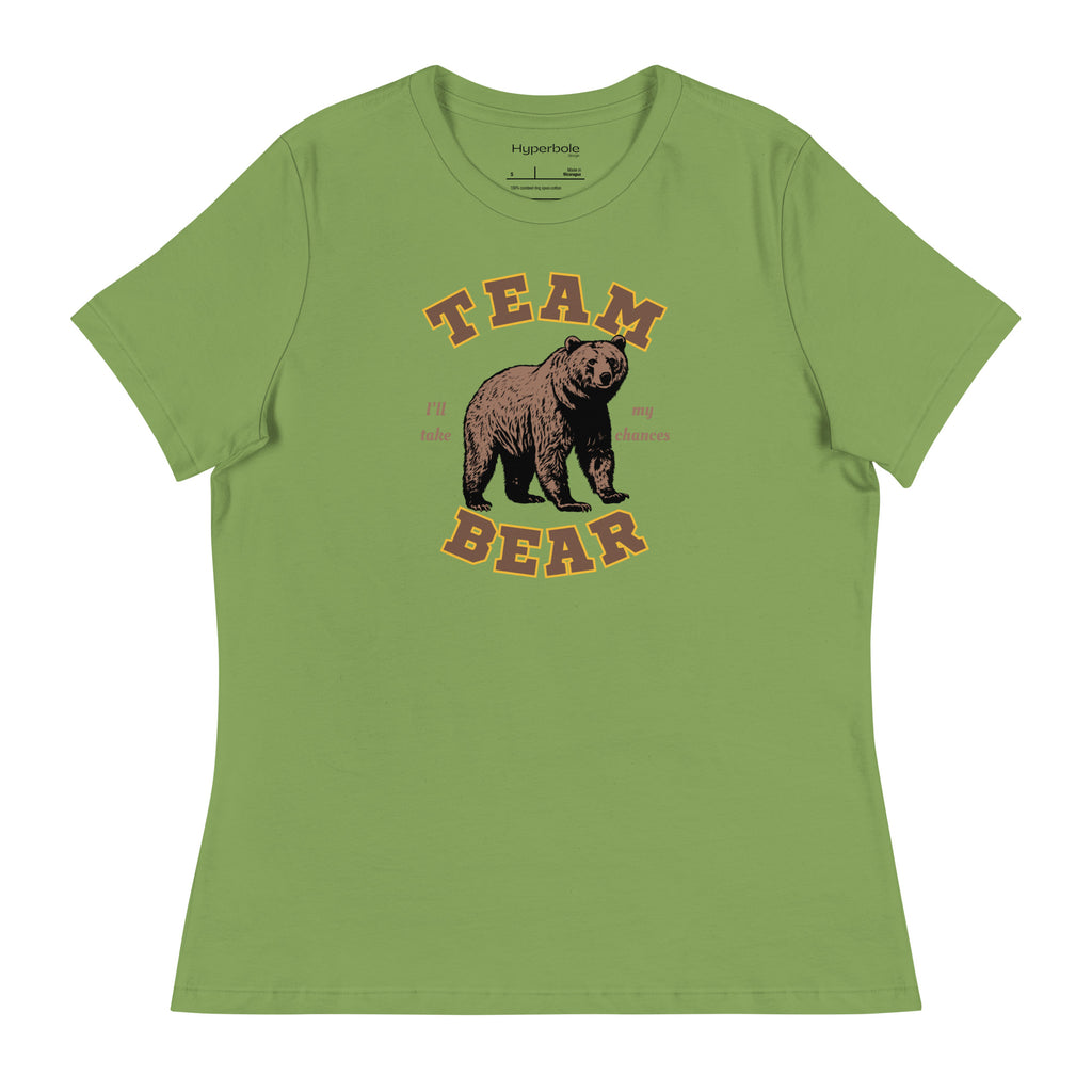 Team Bear - I Choose The Bear - Women's Fitted Graphic Tee Shirt