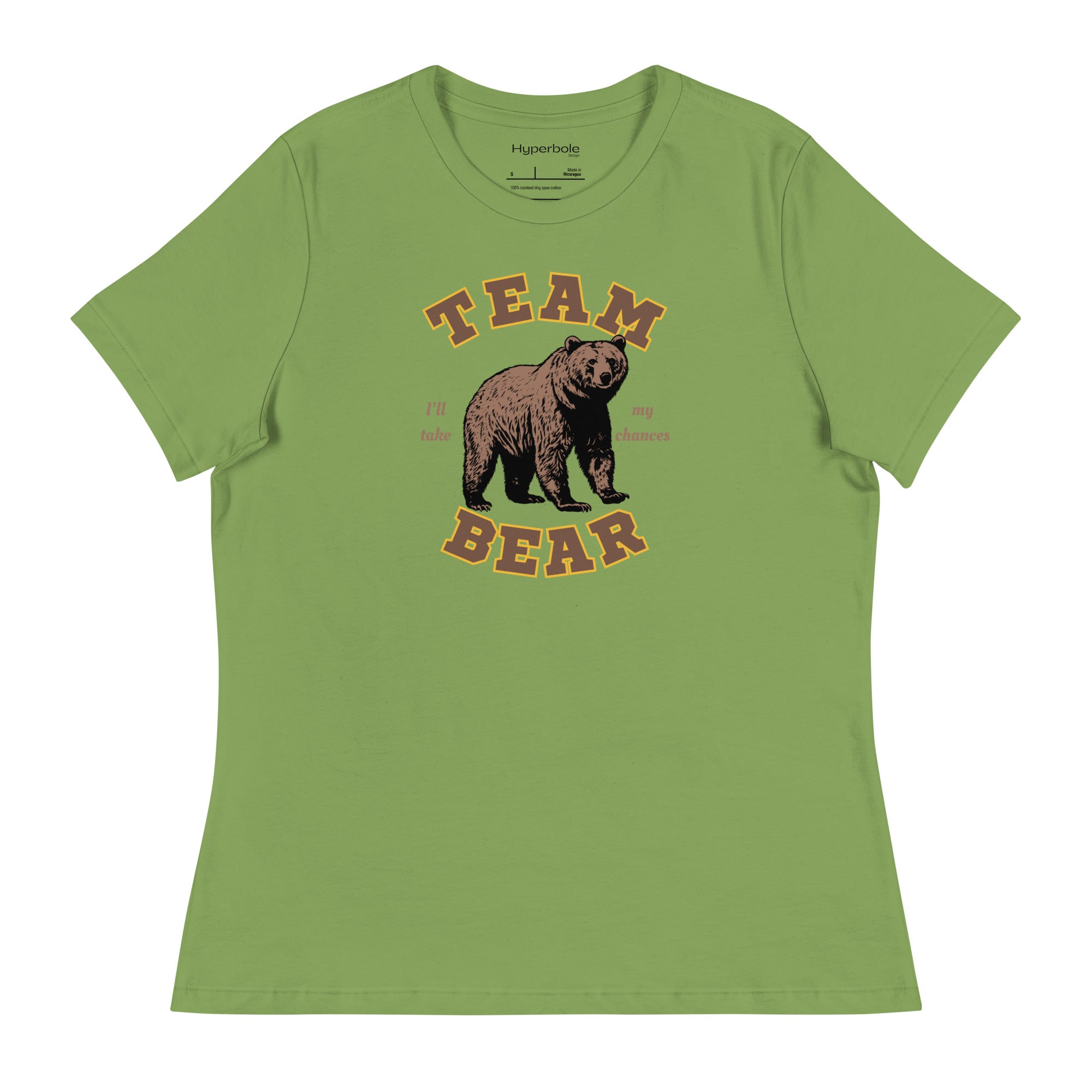 Team Bear - I Choose The Bear - Women's Fitted Graphic Tee Shirt