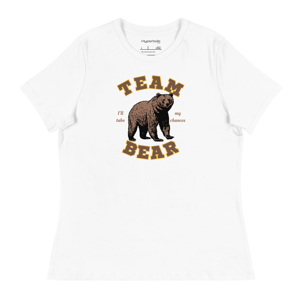 Team Bear - I Choose The Bear - Women's Fitted Graphic Tee Shirt