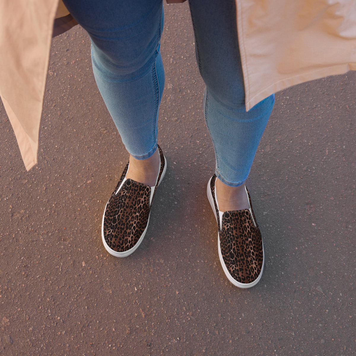 OG Leopard Print Women’s Slip-on Canvas Deck Shoes