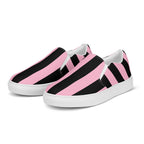 Candy Cane Mark Stripe Women’s Canvas Slip-On Flat Deck Shoe