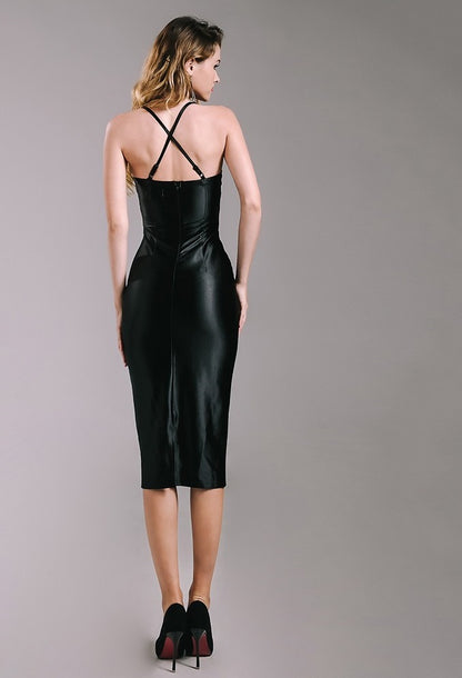 Evelina Corseted Cocktail Dress