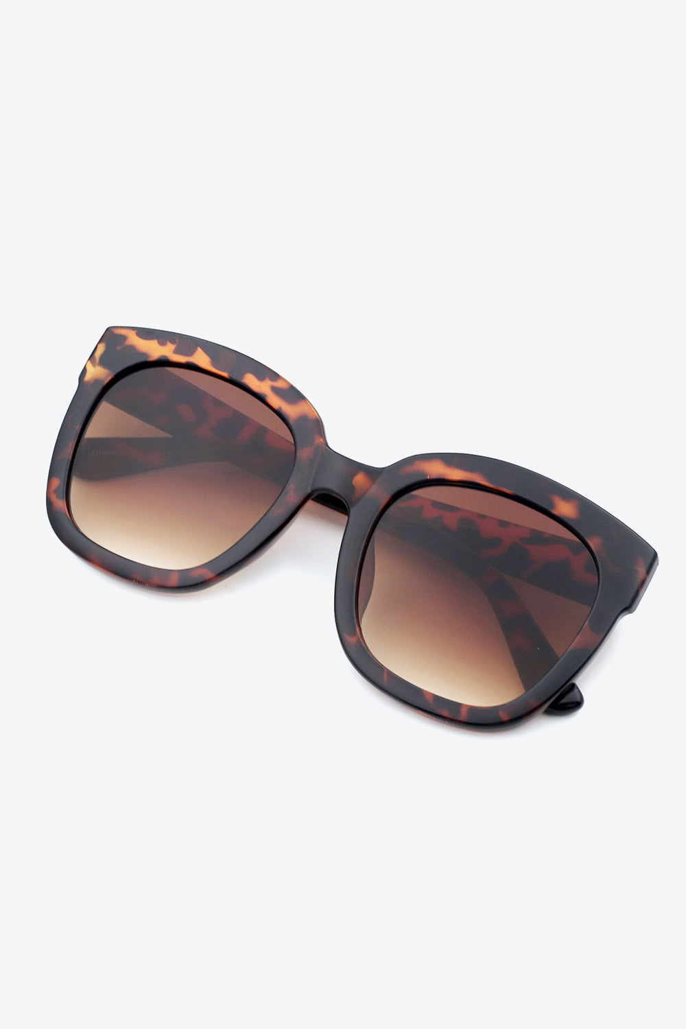 Geo Glam Sunglasses in Black and Brown