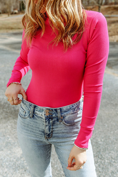 Mix Turtleneck in Pink, Black, and Sand