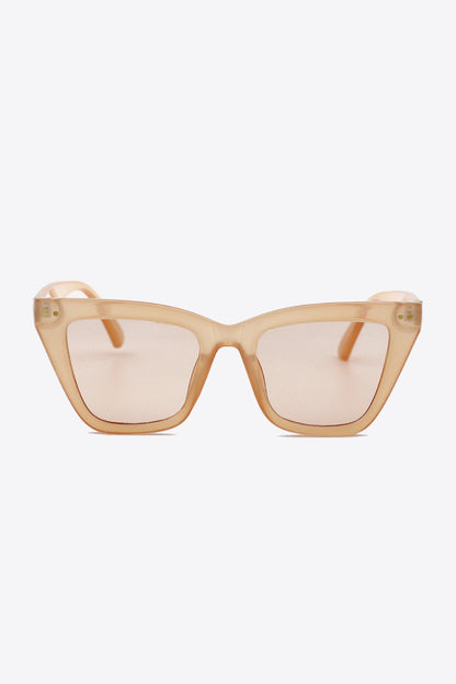 Charm School Wayfarer UV400 Sunglasses in Apricot and Tortoiseshell