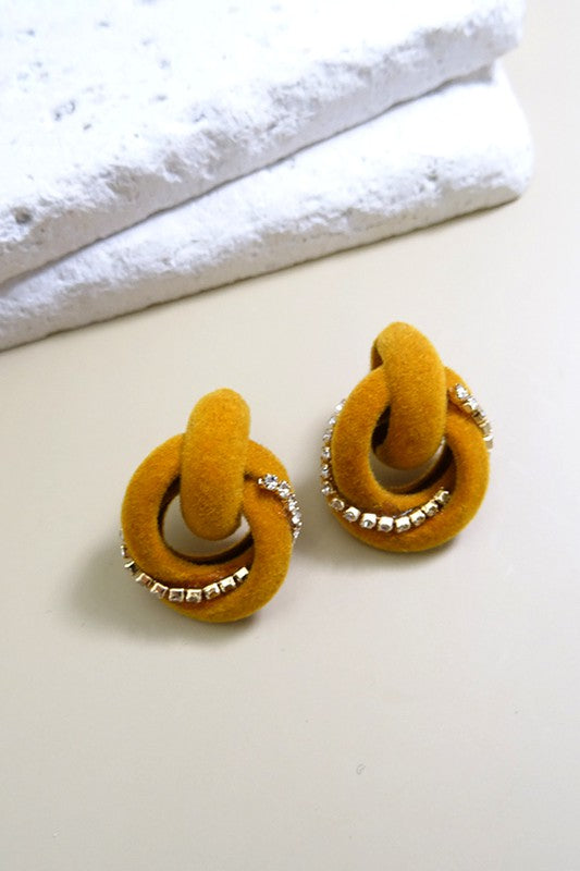 Knot Your Nana's Earrings in Mustard