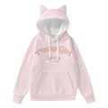Pinup Girl Logo Cat Ear Hoodie - Pink