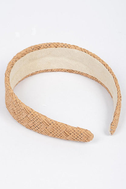 Summer Sun Faux Straw Headband