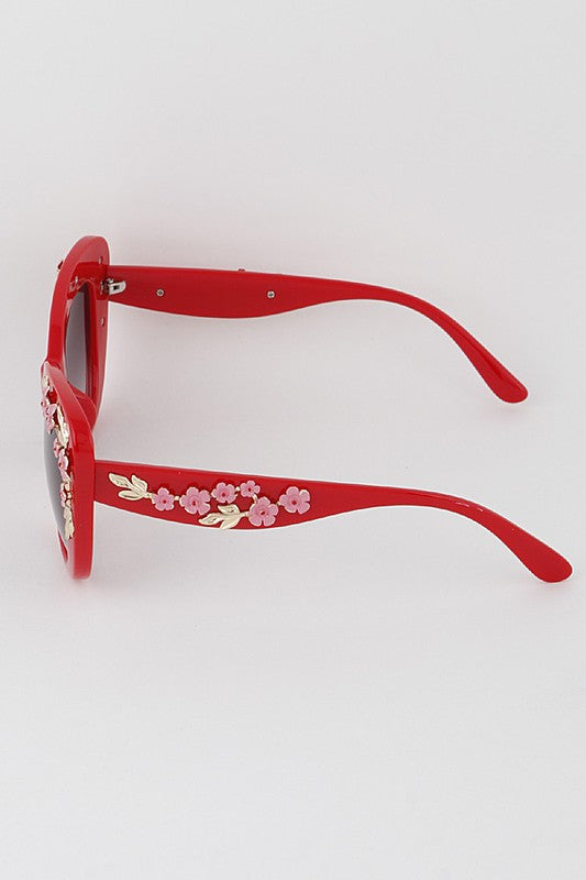 Rosette Sunglasses in Red