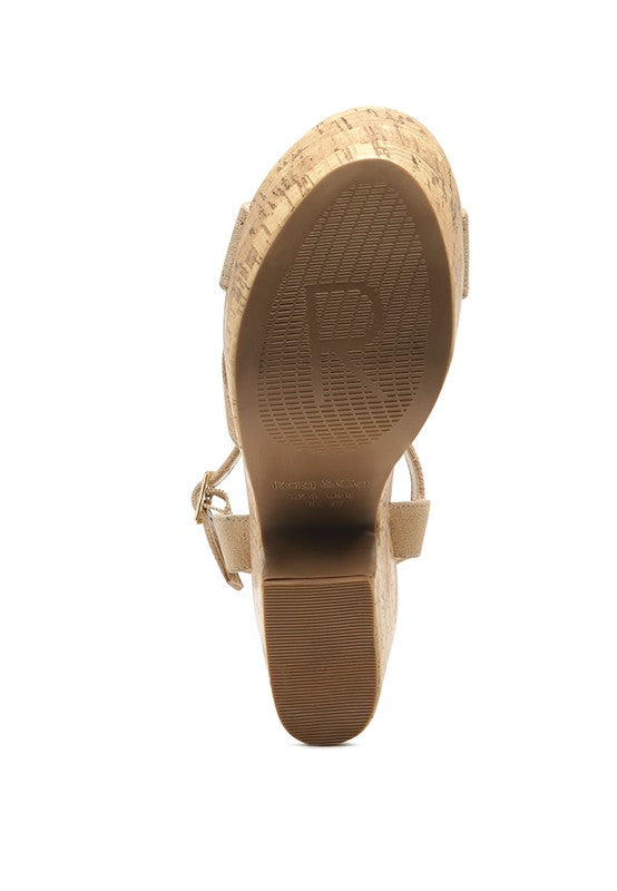 Sandy Beech Vintage 40s Style Cork Platform Sandals | 2 Colors | Rag Company
