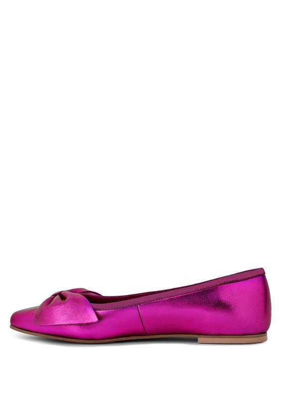 Metallic hot sale pink flats