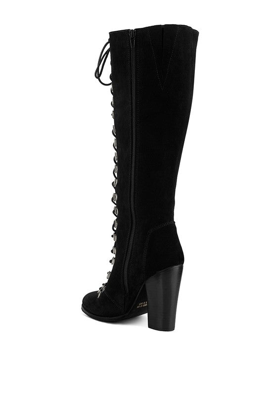 Steve Madden Freeway Black 3 Buckled High Heel Boots Size 6 | eBay