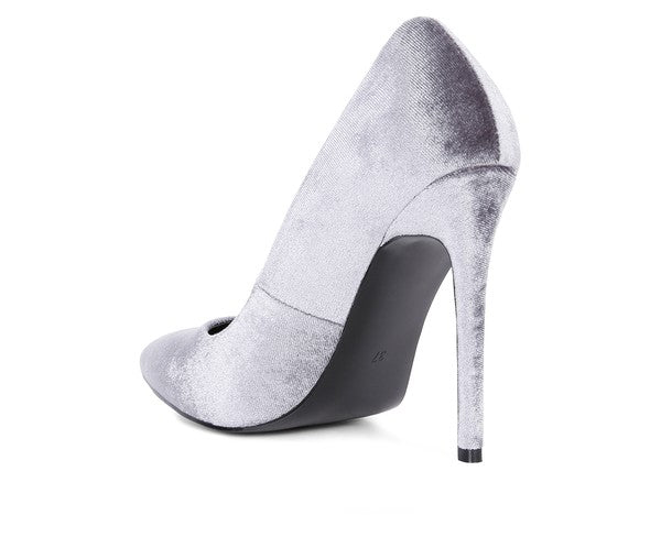 Grey hot sale pointed heels