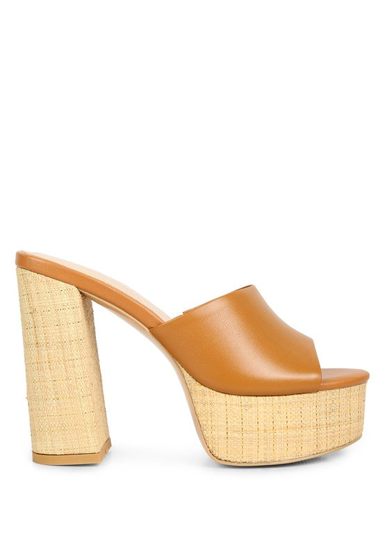 Jagger 70s Block-Heel Mule Platform Sandals | 3 Colors | Rag & Company