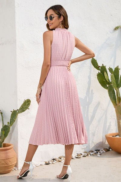 Apulia Tie Neck Sleeveless Dress | 7 Colors