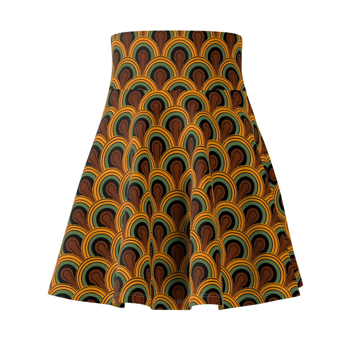 Louisa Room 237 Print Skater Skirt Swim Coverup