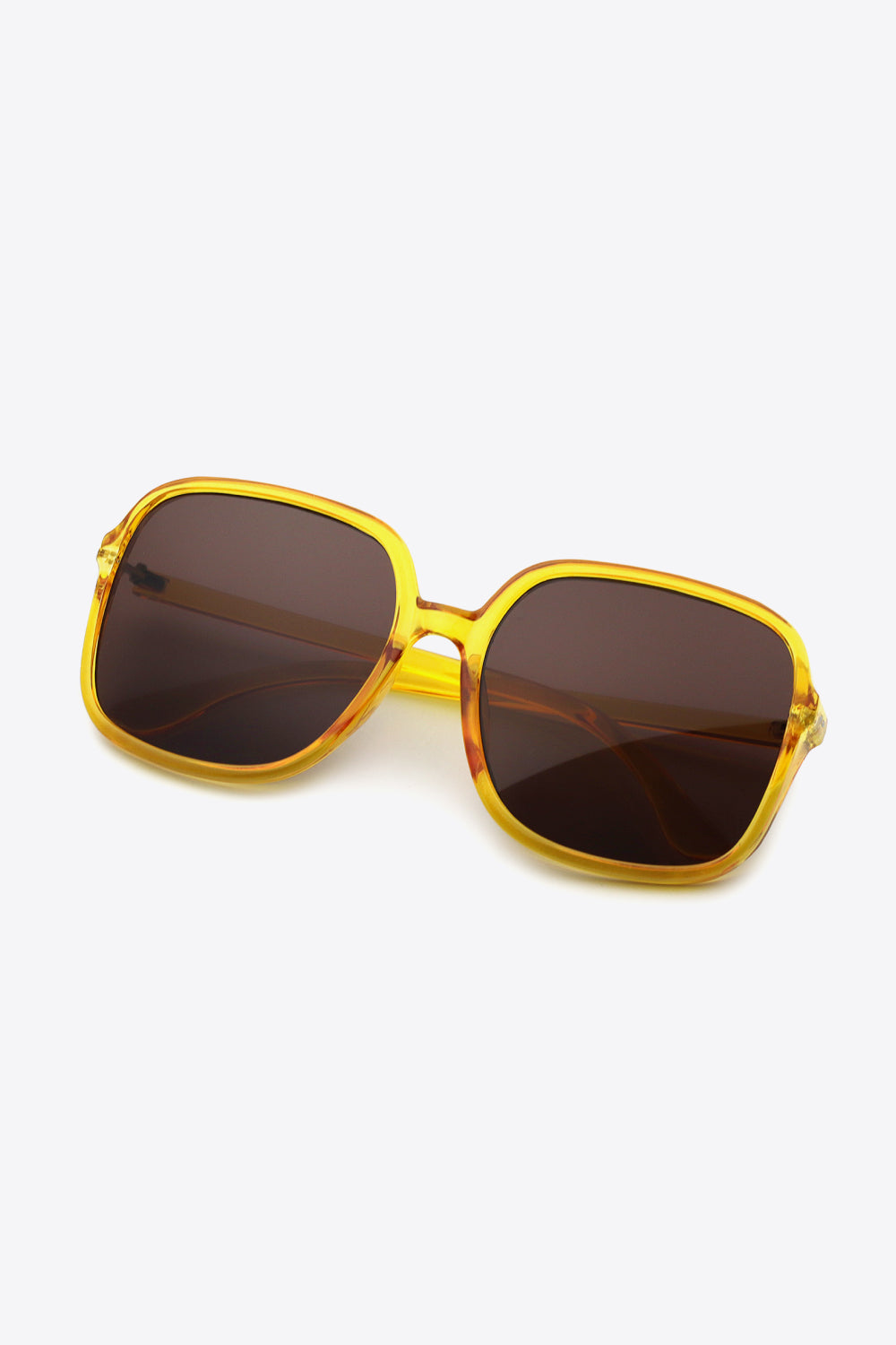 Vibrant Vision Square Frame Sunglasses in Green, Black, Yellow, or Red