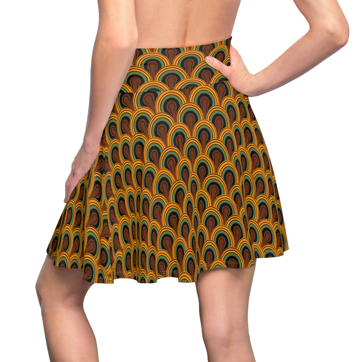 Louisa Room 237 Print Skater Skirt Swim Coverup