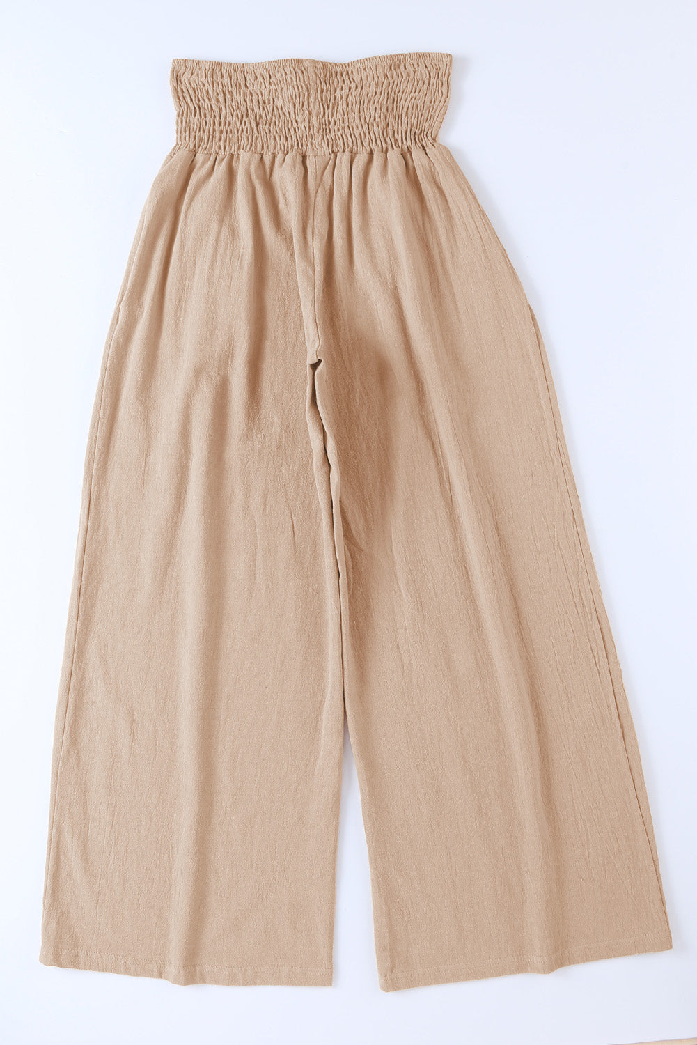 Lecce Wide Leg Pleated Trouser Pants in Tan, White, or Black