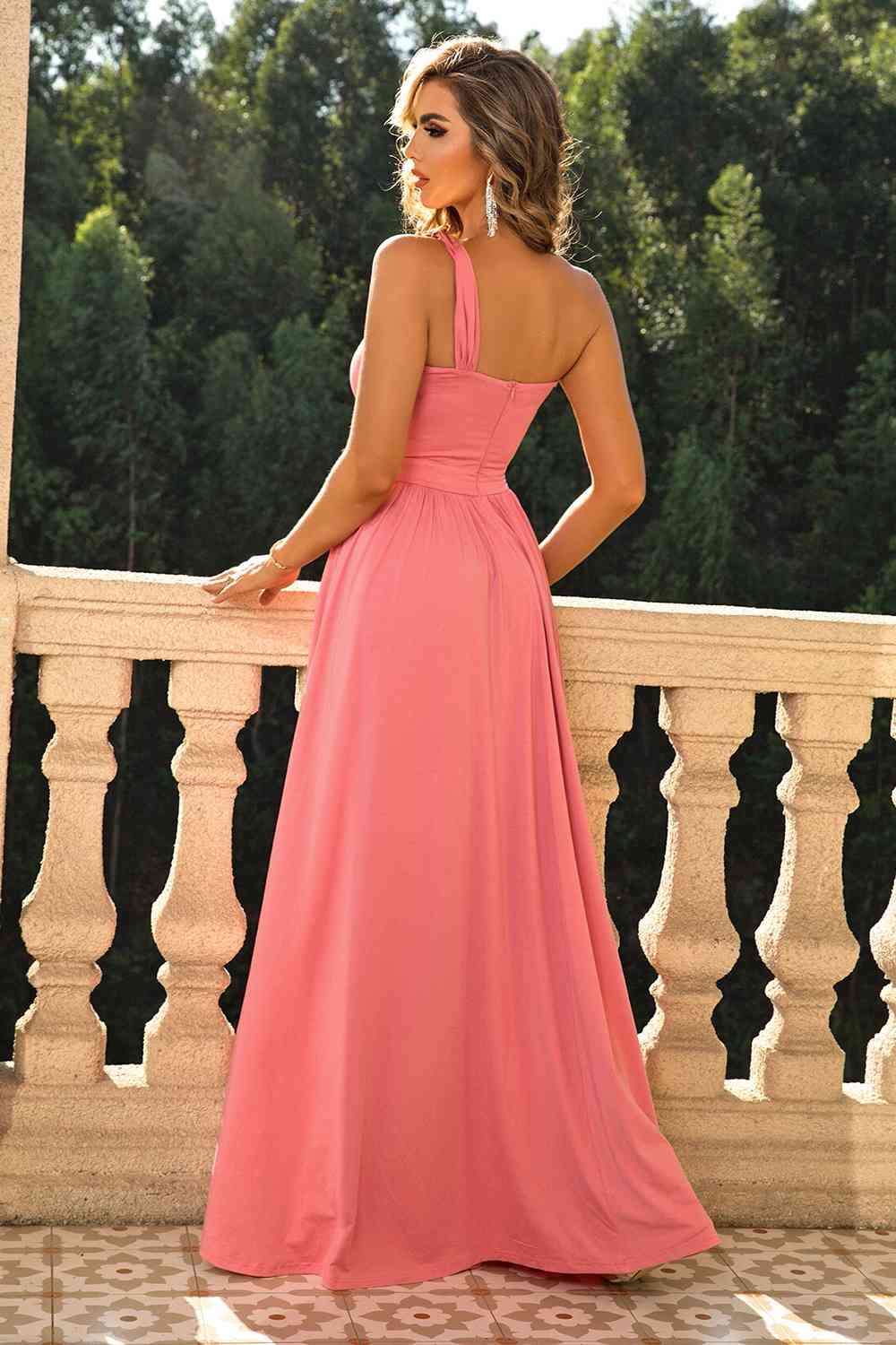 Dakota One-Shoulder Split Summer Maxi Dress | 6 Colors