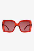 70's Von Hollywood Square Frame Sunglasses in Cherry