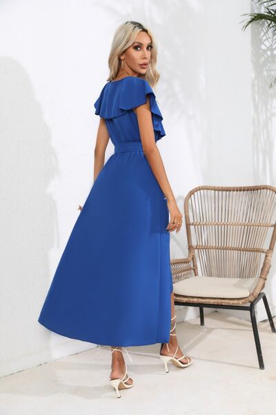 Harper Ruffled Tied V-Neck Midi Dress | 5 Colors