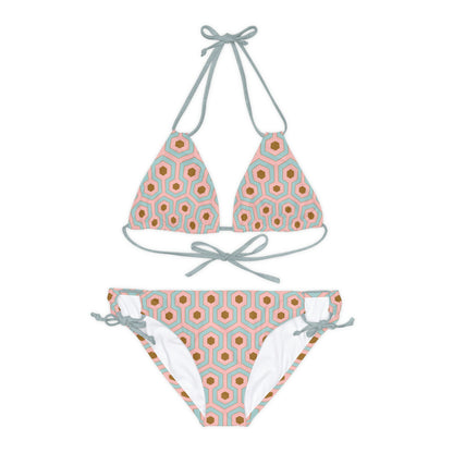 Alex Antoinette Hotel Hexagon Strappy Bikini Set  | Pinup Couture Swim