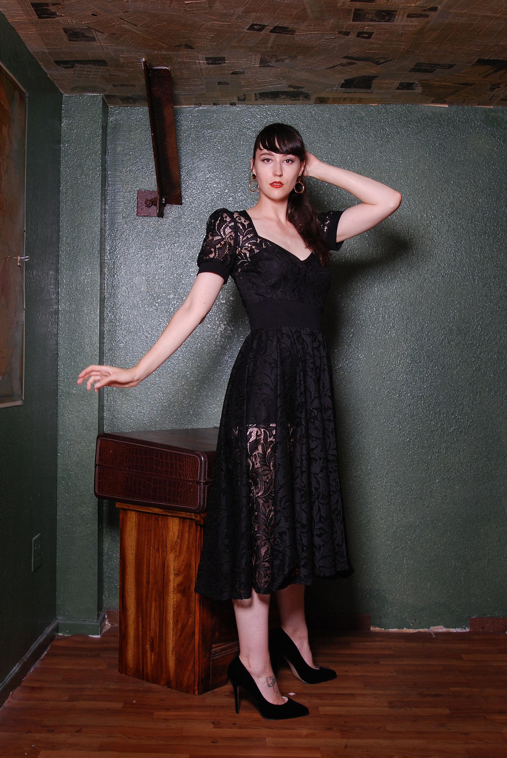 Coming Soon - Pinup Couture Hedy Dress in Bisou Lace - pinupgirlclothing.com