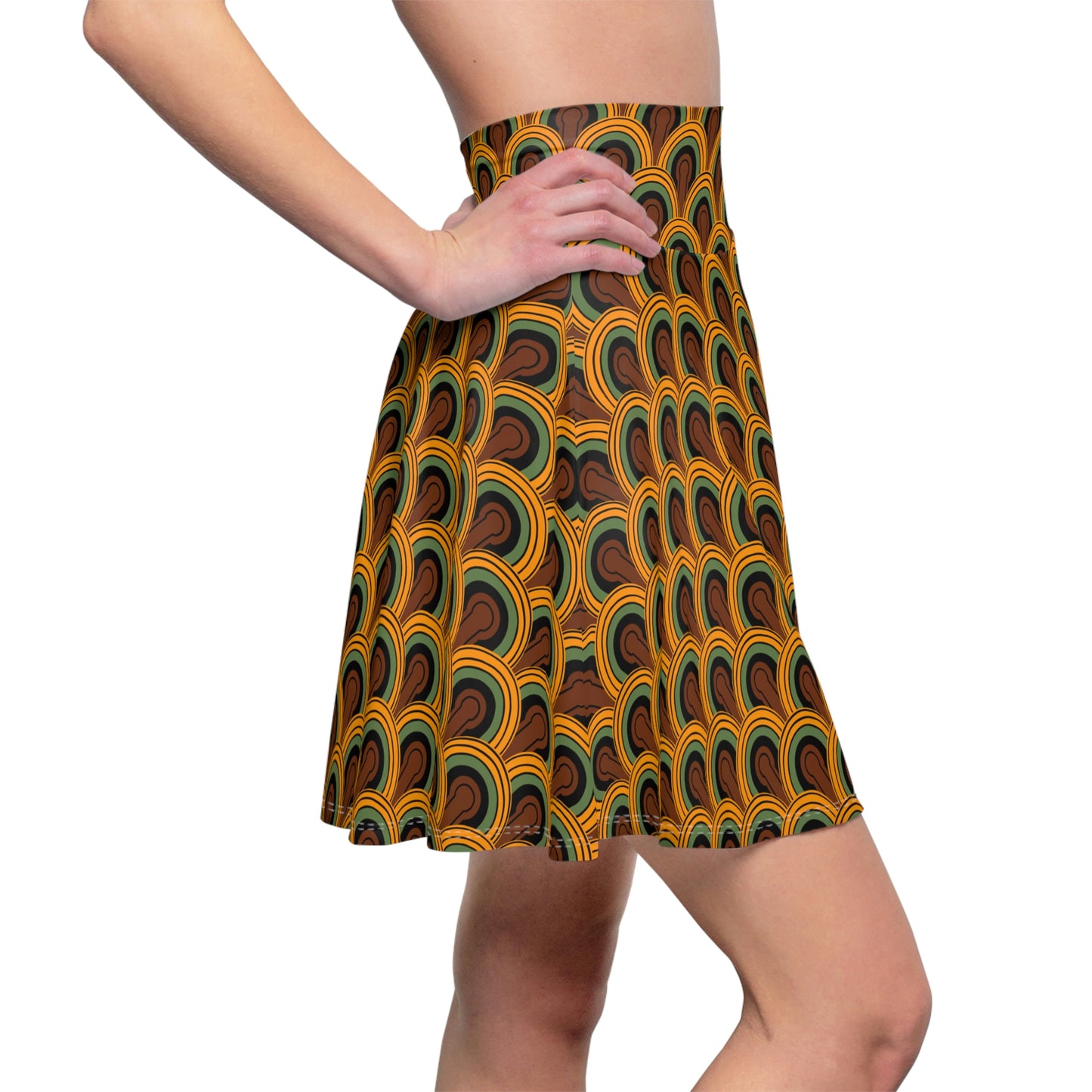 Louisa Room 237 Print Skater Skirt Swim Coverup | Pinup Couture Swim