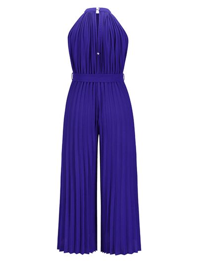 Ginevra Cutout Tied Pleated Sleeveless Jumpsuit | 6 Colors