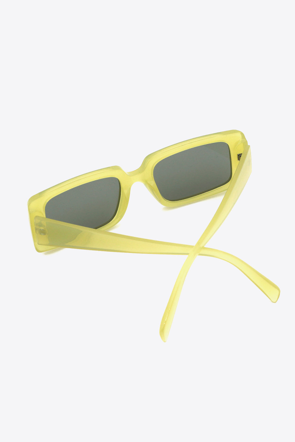 Liquid Sky Chartreuse Lucite 70s Rectangle Sunglasses