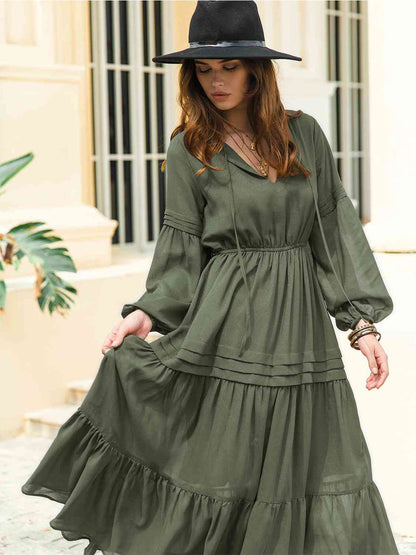 Dreams 70s Witchy Peasant Tiered Maxi Dress | 7 Colors