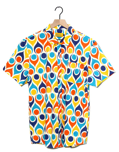 The Palm Springs Perfect Cut Short Sleeve Men's Fitted Button-Down Shirt