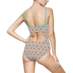 Devon Antoinette Hotel Hexagon Strappy One-piece Swimsuit