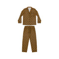 Pajama Game in Room 237 Print Satin 2 Piece Button Up PJ Set