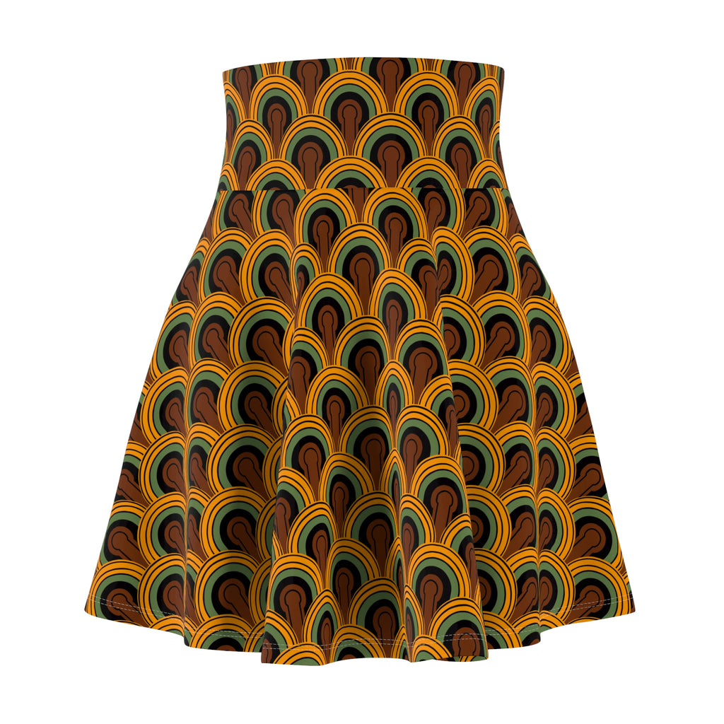 Louisa Room 237 Print Skater Skirt Swim Coverup