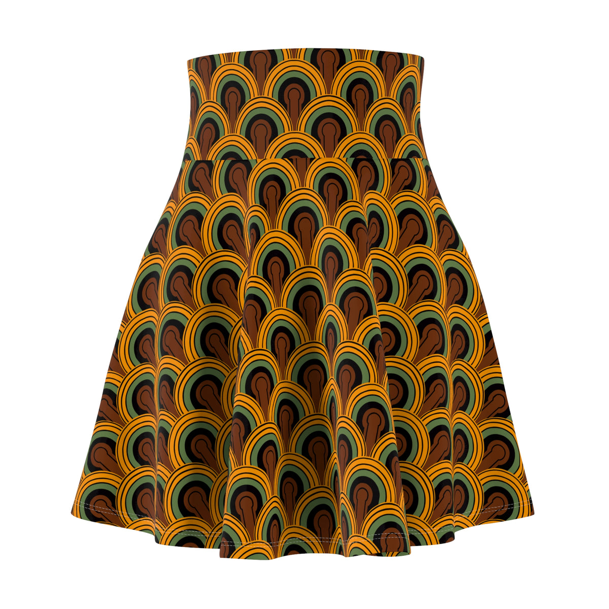 Louisa Room 237 Print Skater Skirt Swim Coverup