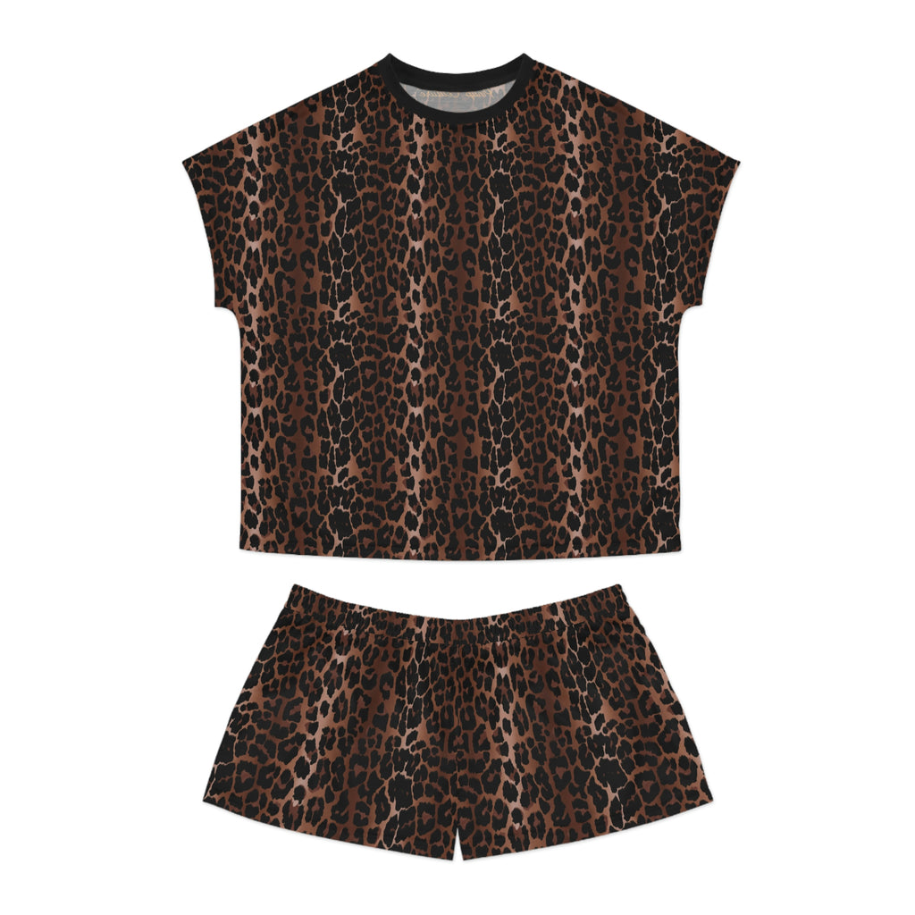 TGIF Sleepover PJs in OG Leopard Tee & Pajama Shorts-Set