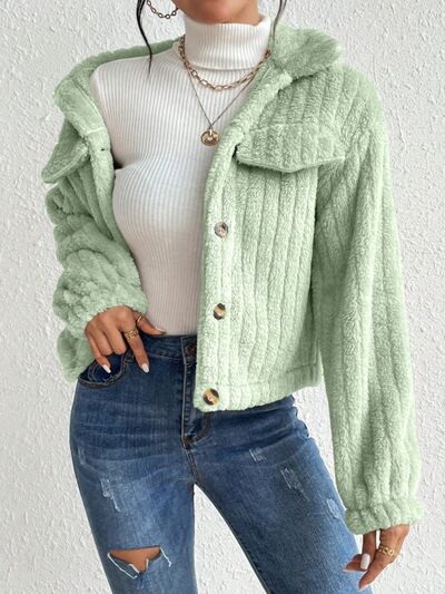 London Hot Fuzzy Button Up Jacket | 9 Colors