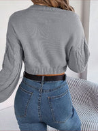 Siena Round Neck Braided Sweater | 3 colors