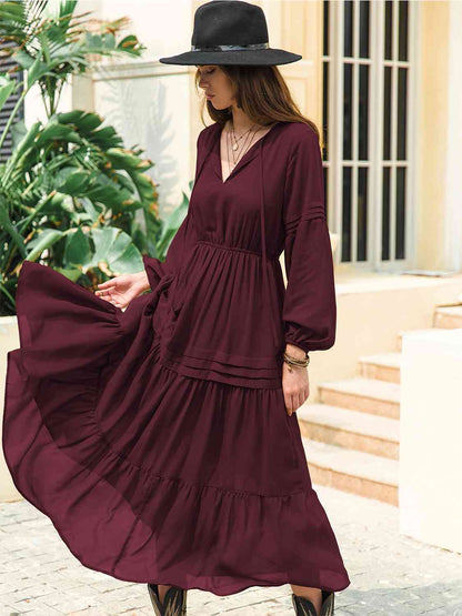 Dreams 70s Witchy Peasant Tiered Maxi Dress | 7 Colors